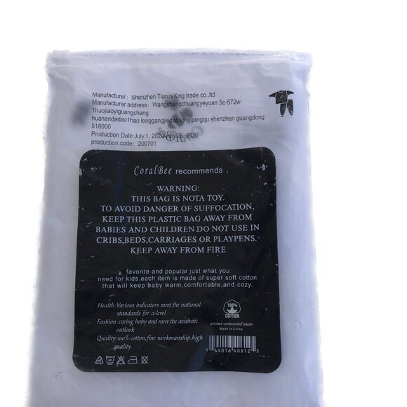 Coral Bee Pajama Set Unisex Red White Long Sleeve Long Striped PJs Sz 4 - Picture 10 of 12